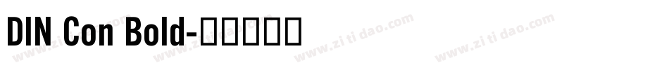 DIN Con Bold字体转换